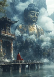 The Silence of Buddha: Clouds and Peace
