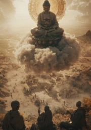 Harmony: Meditating Buddha on a Cloud