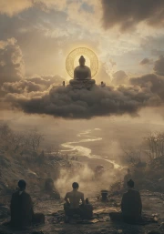 Buddha in the Clouds: Meditative Tranquility