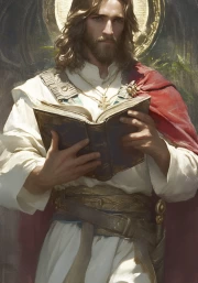 Jesus Christ in White Robes: Divine Harmony