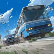 Speed and Wind: Bus and Sports Car in Dynamics