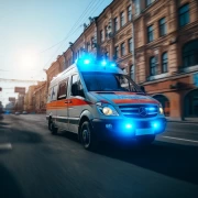 Instantaneous breakthrough: Mercedes Sprinter in the dynamics of urban rescues