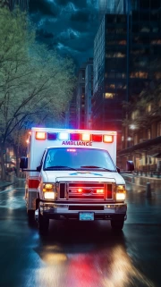 Night Flight: Ford Ambulance in the City of Lights