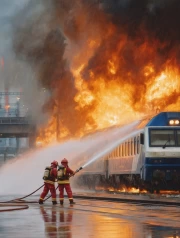 Firefighter Heroism: Saving a Train in Flames