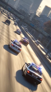 High Speed Chase: Police Ford Crown Victoria on Highway