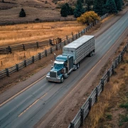 Freedom on Wheels: Truck on a Country Road