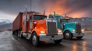 Kenworth Truck Sunset Race: Highway Performance