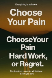 The Choice is Yours: Discipline or Regret – Motivation and Determination