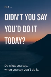 Today's Purpose: Discipline and Action