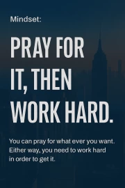 Prayer and Work: Discipline and Perseverance for Success