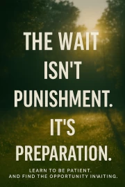 Light Through the Leaves: Patience as a Path to Growth