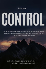 Discipline: Your Key to Control and Overcoming