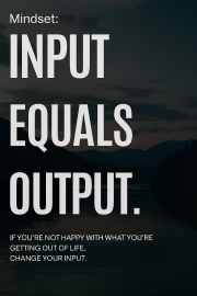 Mindset: Change Input - Get Results