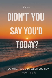 Ocean Sunset: Discipline and Progress - Self Promise in Action