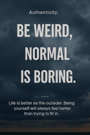 Be Weird: Embrace Your Unique Mindset
