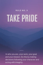 Proud Step: Decide with Honor and Character