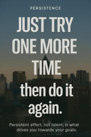 Perseverance and Discipline: Just Try Again