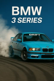 Drift Adrenaline: BMW 3 Series E36 in Action Scene