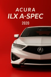 Acura ILX A Spec: Elegance and Dynamics on a Red Background