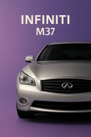 Infiniti M37: Elegance and Power on a Purple Background