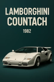 Snow-white Lamborghini Countach 1982: Symbol of Speed and Style