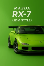 Bright Dynamics: Mazda RX-7 FD3S in JDM Style