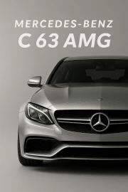 Speed and Style: Mercedes Benz C63 AMG W205