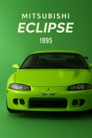 Mitsubishi Eclipse 1995: Speed Energy on Your Wall