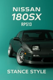 Nissan 180SX RPS13 Stance Style: Aesthetics Dynamics