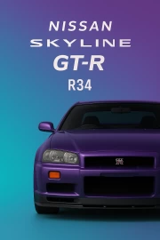 Nissan Skyline GT-R R34: JDM Legend on Your Wall