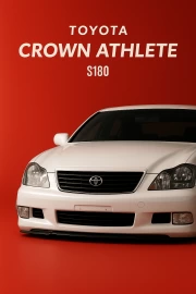 Elegant Speed: Toyota Crown Athlete S180 in Stance Style