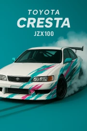 Toyota Cresta JZX100: Drift Dynamics on Your Wall