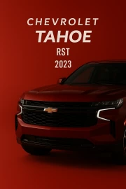 Chevrolet Tahoe RST: Power and Style on a Colorful Background