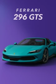 Speed and Style: Ferrari 296 GTS Blue