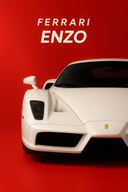 Snow-white Ferrari Enzo: Speed and Elegance