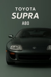 Speed Legend: Toyota Supra A80 on the Wall