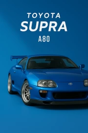 Legendary Toyota Supra A80 in JDM style: Dynamics and Power