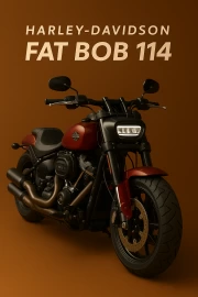 Harley Davidson Fat Bob: Dynamics and Power in the Interior