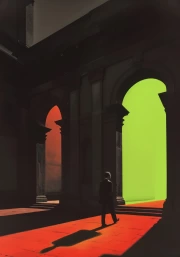 Neon Portal: Step into a Surreal World of Light and Shadows