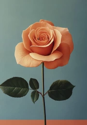 Elegant Rose: Minimalistic Flower Photography