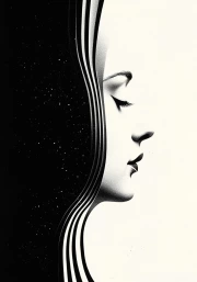 The Border of Light and Darkness: The Subtle Mystery of Surreal Woman