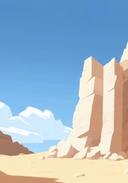 Silent Dance of White Rocks in the Desert: Minimalism