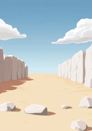 Silent Desert: White Rocks in Minimalism
