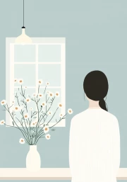 Girl at the Window: Aesthetics of Light and Colors in Minimalism