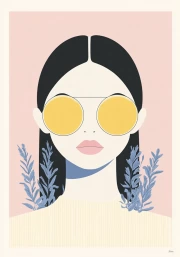 Mysterious Figure in Sunglasses: Minimalism and Aesthetics
