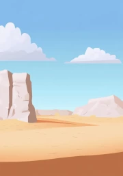 White Desert Rocks: Serenity of Heaven in Minimalism