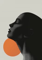 Mysterious Silhouette: A Bright Accent in Minimalism