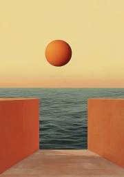 Solar Disk: Minimalism over the Sea
