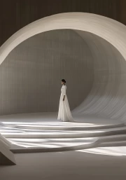 White Figure: Architectural Curves and Light in Minimalism