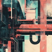 Industrial Symphony: Abstract Modern